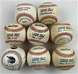 Heavy HOF Content On Eight Signed Baseballs JSA ALOA