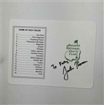 Watson, Thomas, Player & Lundquist Signed Augusta National Golf Club Scorecards JSA ALOA
