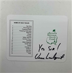 Watson, Thomas, Player & Lundquist Signed Augusta National Golf Club Scorecards JSA ALOA