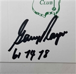 Watson, Thomas, Player & Lundquist Signed Augusta National Golf Club Scorecards JSA ALOA