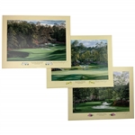 A Trio of Linda Hartough Ltd Ed Augusta National Golf Club Full Size Prints