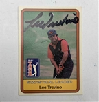 A Trio of Signed 1981 PGA Tour Golf Cards Featuring Lee Trevino, Johnny Miller, and Ben Crenshaw JSA ALOA