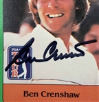 A Trio of Signed 1981 PGA Tour Golf Cards Featuring Lee Trevino, Johnny Miller, and Ben Crenshaw JSA ALOA