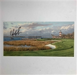 Fred Couples and Linda Hartough Signed Harbour Town Golf Links Scorecards JSA ALOA