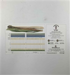 Fred Couples and Linda Hartough Signed Harbour Town Golf Links Scorecards JSA ALOA