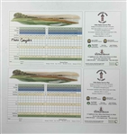 Fred Couples and Linda Hartough Signed Harbour Town Golf Links Scorecards JSA ALOA