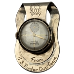 1955 US Ryder Cup Team Gifted Money Clip Watch to British Team Manager Reginald Chas. Thomas Roe 