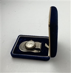 1955 US Ryder Cup Team Gifted Money Clip Watch to British Team Manager Reginald Chas. Thomas Roe 