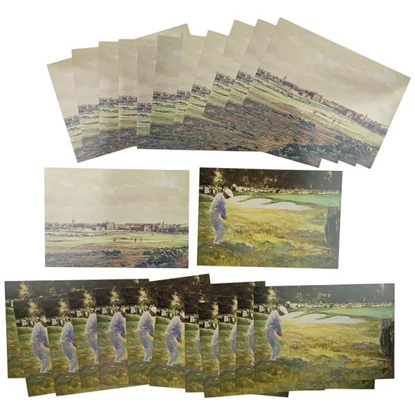 A Collection of USGA Museum and Library Art Exhibition Announcement Postcards, 1991-1992