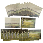 A Collection of USGA Museum and Library Art Exhibition Announcement Postcards, 1991-1992