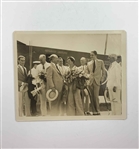 Two Vintage Babe Didrikson Zaharias Press Photographs Including C.J. Kaho Dallas Studio Example