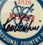 Ken Venturi Signed 1964 USGA 64th U.S. Open Championship Member Badge Congressional Country Club JSA ALOA