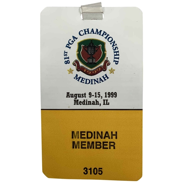 81st PGA Championship Medinah Member Badge August 9-15 1999