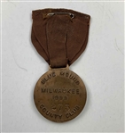 1933 PGA Championship Patron Medal Blue Mound Country Club - Gene Sarazen Win - Rare!