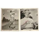 Two Vintage Signed Press and Publicity Photographs of Gene Sarazen and Sam Snead JSA ALOA