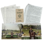 Collection of 1981 Memorial Tournament Ephemera and Photographs Honoring Harry Vardon
