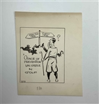 A Collection of Original Production Drawings and Clippings for Golf Facts Not Theories by Alex Morrison