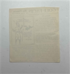 A Collection of Original Production Drawings and Clippings for Golf Facts Not Theories by Alex Morrison