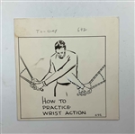 A Collection of Original Production Drawings and Clippings for Golf Facts Not Theories by Alex Morrison