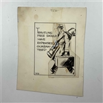 A Collection of Original Production Drawings and Clippings for Golf Facts Not Theories by Alex Morrison
