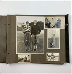 Vintage Protex Expanding Album Containing Professional Golf and Travel Photographs circa 1928-1931