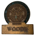 Tiger Woods Actual 1999 US Open at Pinehurst Contestant Badge