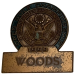 Tiger Woods' Actual 1999 US Open at Pinehurst Contestant Badge