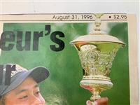 Tiger Woods Signed America's Golf Newspaper August 31 1996 Issue JSA ALOA