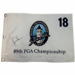 Tiger Woods Signed 2007 89th PGA Championship Southern Hills Country Club Pin Flag with Beckett Letter of Authenticity