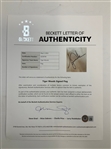 Tiger Woods Signed 2007 89th PGA Championship Southern Hills Country Club Pin Flag with Beckett Letter of Authenticity