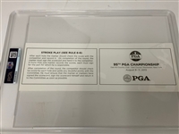 Tiger Woods' Actual 2013 PGA Championship Official Competitor Rd 2 Signed Scorecard - PSA/DNA Mint 9