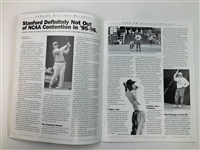 1995-96 Stanford University Men's Golf Media Guide Featuring Tiger Woods - Rare