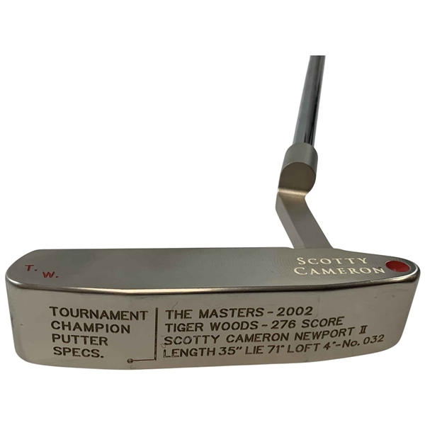 Limited Edition Scotty Cameron Titleist Newport II Tiger Woods 2002 Masters Commemorative Putter