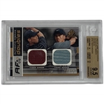 2003 Upper Deck SP Game Used Edition Authentic Fabrics Doubles #AFD-TW Tiger Woods Dual Swatch Card 191/200 BGS 9.5 Gem Mint