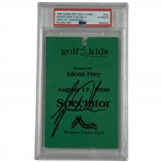 Tiger Woods Signed 1999 Glenn Frey Golf 4 Kids Spectator Pass PSA Authenticated