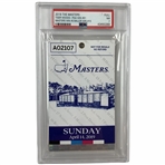 2019 The Masters Sunday Full Ticket Tiger Woods 15th Major Victory PSA NM 7