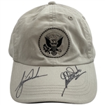 Tiger & Earl Woods Signed Presidential Seal Hat JSA #BB67465