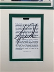 Tiger Woods Signed 1999 PGA Grand Slam of Golf Credential and Article Collage JSA ALOA