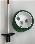 Replica Merion Style Wicker Basket Golf Flagstick w/Weighted Practice Base