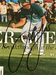 Sergio Garcia Signed Sports Illustrated Magazine and 2017 Masters Tournament Flag Framed Display JSA ALOA