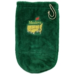 Tiger Woods Signed Masters Green Drawstring Bag on Embroidered Logo JSA ALOA
