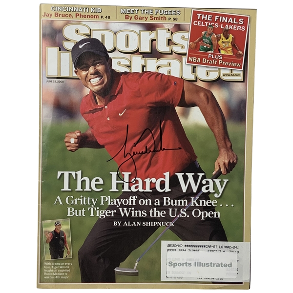 Tiger Woods Signed 2008 Sports Illustrated US Open Recap Issue JSA ALOA