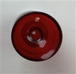 Circa 1920’s Set of Six Golf Ruby Red Sterling Silver Glass Cordials w/ Ruby Red Sterling Glass Cocktail Shaker 