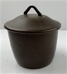 C. 1910 Heintz Art Metal Shop Sterling Silver on Bronze Golfing Tobacco Humidor