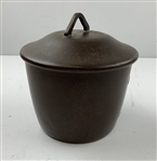 C. 1910 Heintz Art Metal Shop Sterling Silver on Bronze Golfing Tobacco Humidor