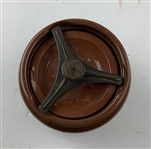 C. 1883-95 Langley Mill Ceramic Golf Theme Tobacco Jar Humidor