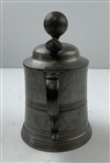 1898 Reed & Barton American Pewter Lidded Tankard w/ Gutty Ball Finial