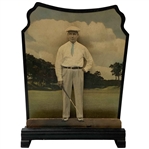 Oakland Hills C.C.’s Mike Brady (2X U.S. Open Runner-Up 1911 & 1919) Vintage 3-D Wooden Counter Display