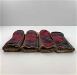 1950’s Set of Four St. Andrews Old Course Tartan Golf Club Headcovers