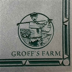Cast Metal Groff's Farm Golf Club Hole No. 1 Tee Marker Plaque